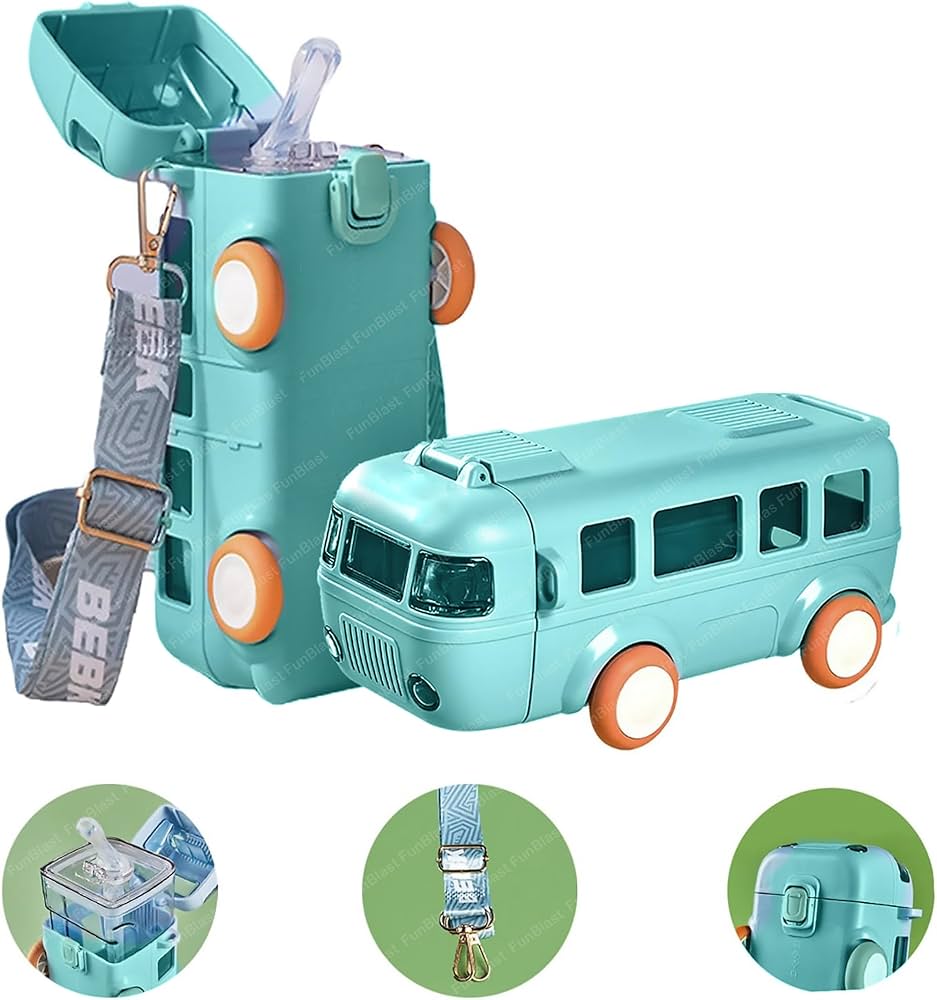 Bus Water Bottle for Kids