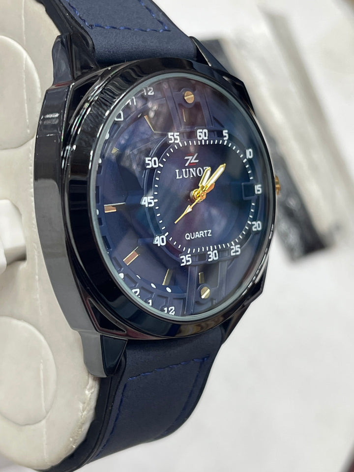 LUNOZ Watch For Men's Water resistant & Steel Back