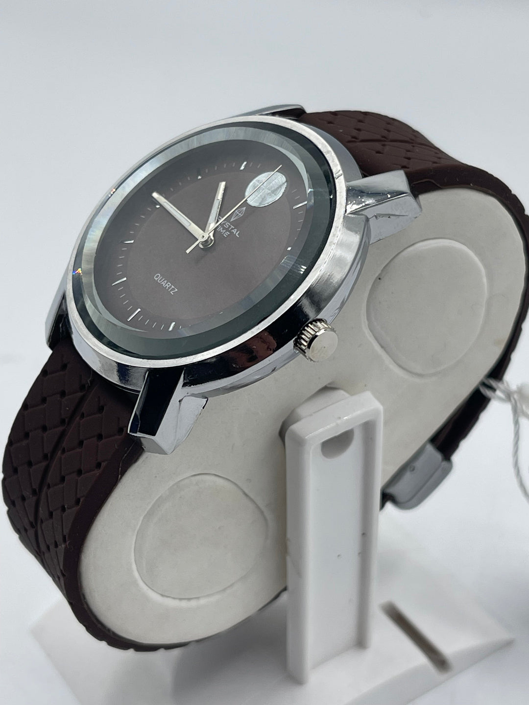 CRYSTAL Watch For Men's Water resistant & Steel Back