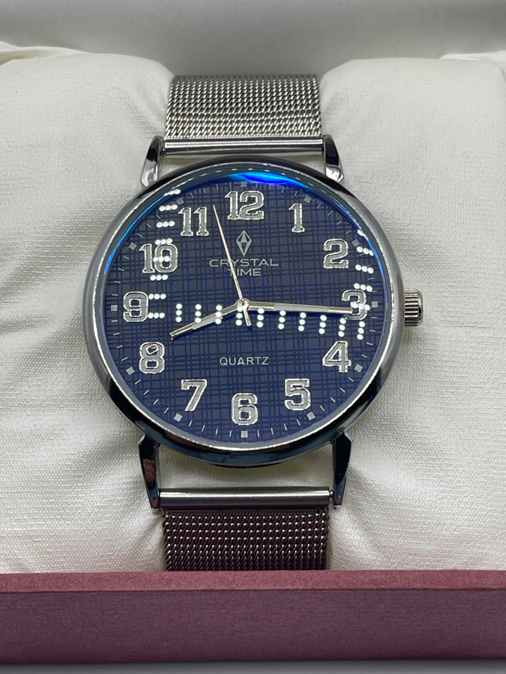 CRYSTALTIME Watch For Men's Water resistant & Steel Back