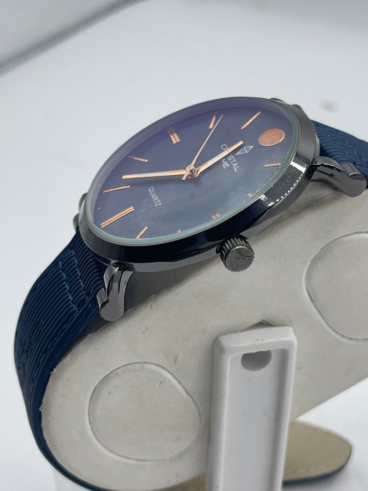CRYSTALTIME Watch For Men's Water resistant & Steel Back