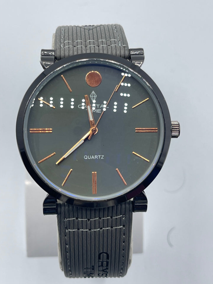 CRYSTALTIME Watch For Men's Water resistant & Steel Back