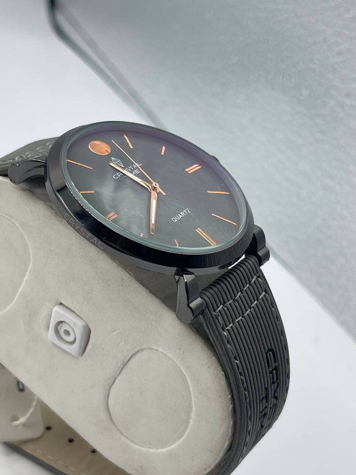 CRYSTALTIME Watch For Men's Water resistant & Steel Back