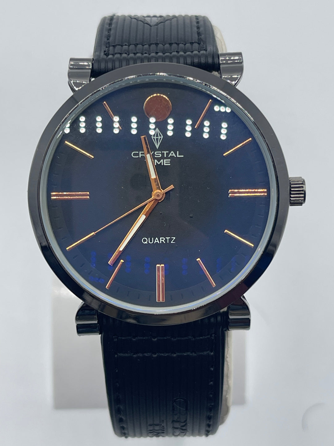 CRYSTALTIME Watch For Men's Water resistant & Steel Back