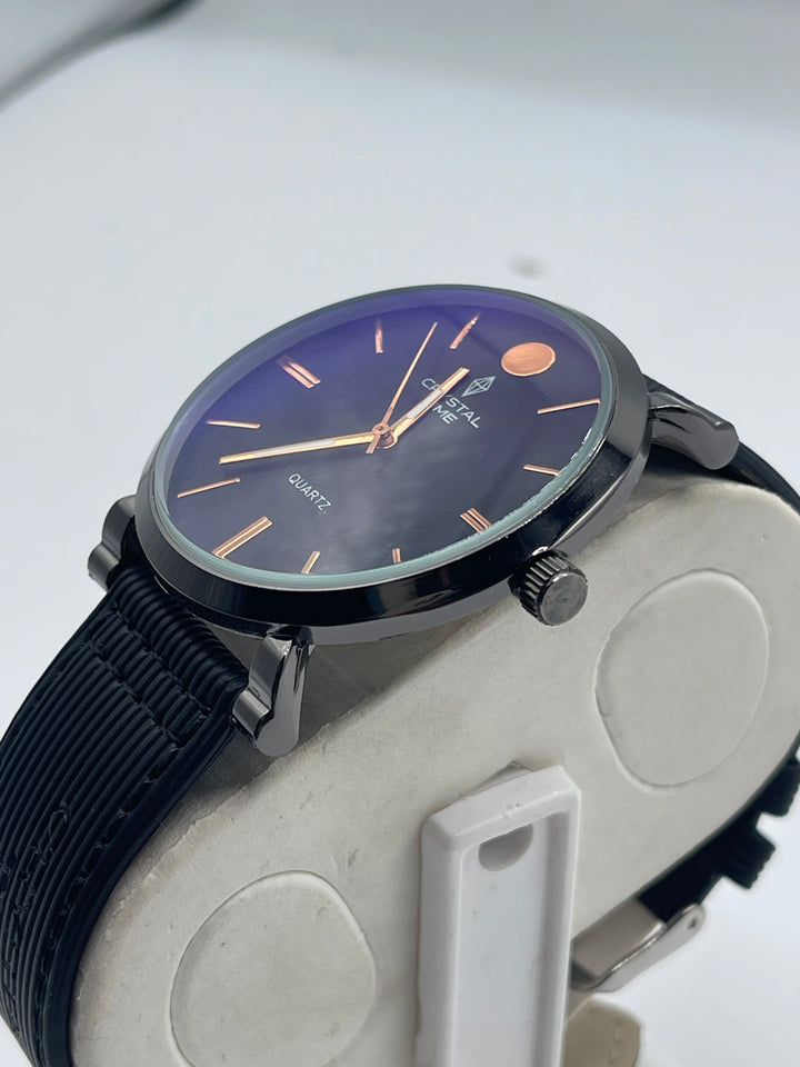 CRYSTALTIME Watch For Men's Water resistant & Steel Back