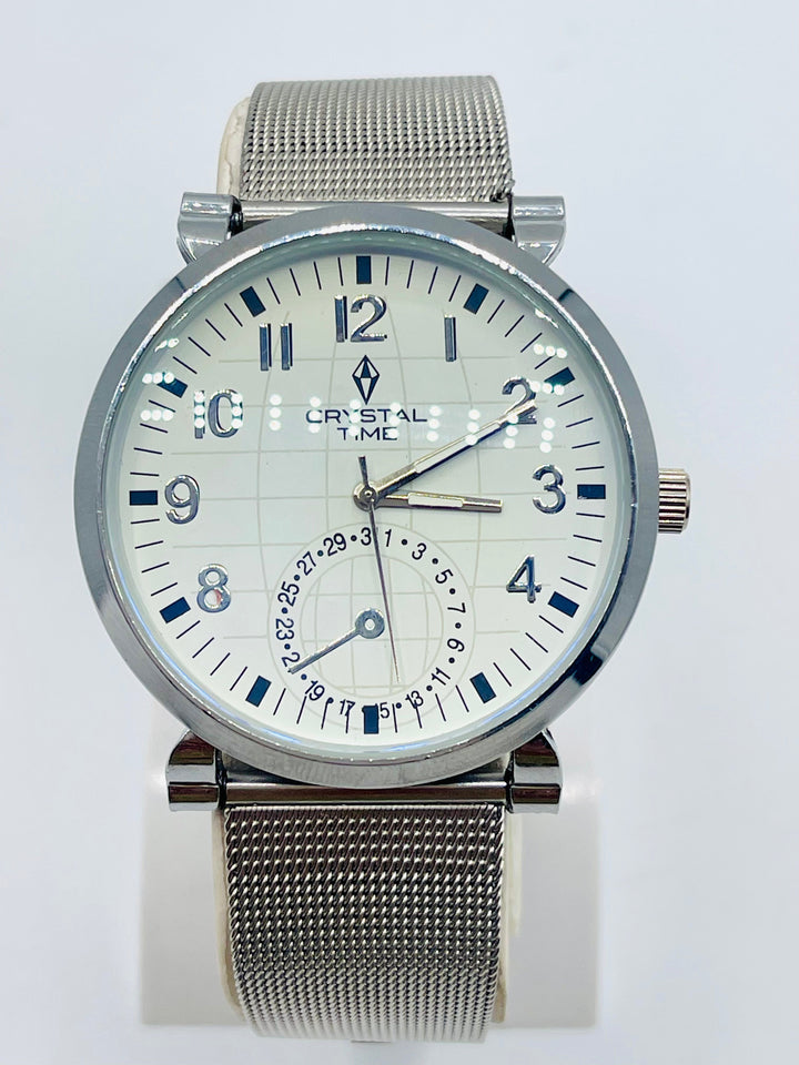 CRYSTALTIME Watch For Men's Water resistant & Steel Back