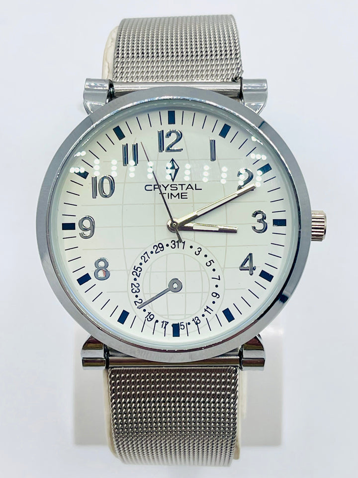 CRYSTALTIME Watch For Men's Water resistant & Steel Back