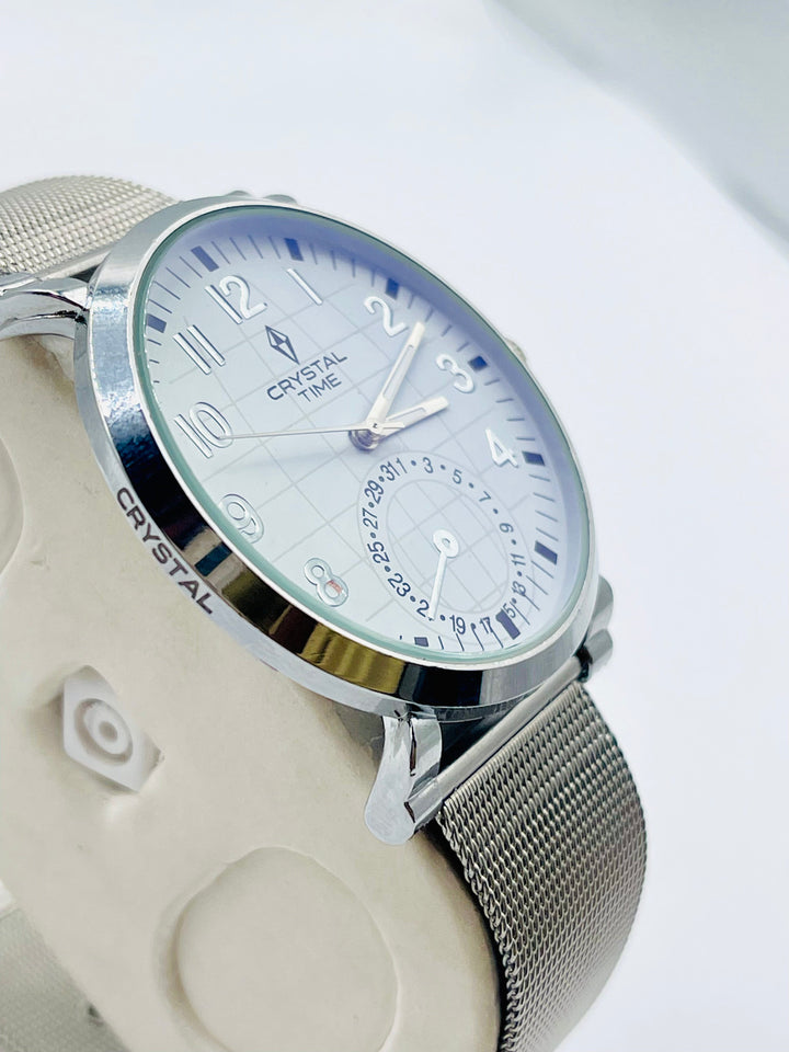 CRYSTALTIME Watch For Men's Water resistant & Steel Back