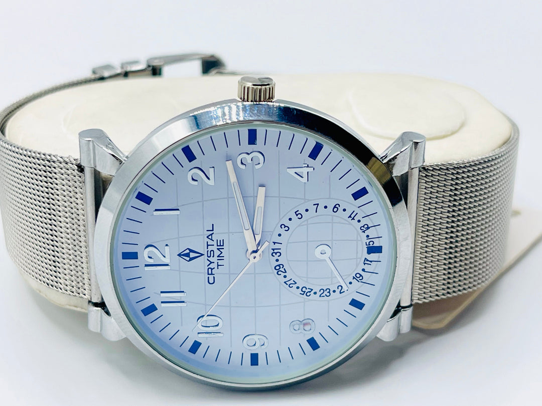 CRYSTALTIME Watch For Men's Water resistant & Steel Back