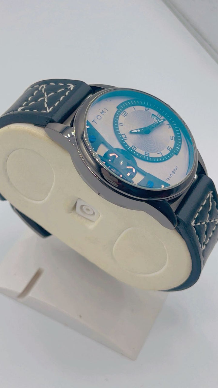 Steel back water resistant leather strap