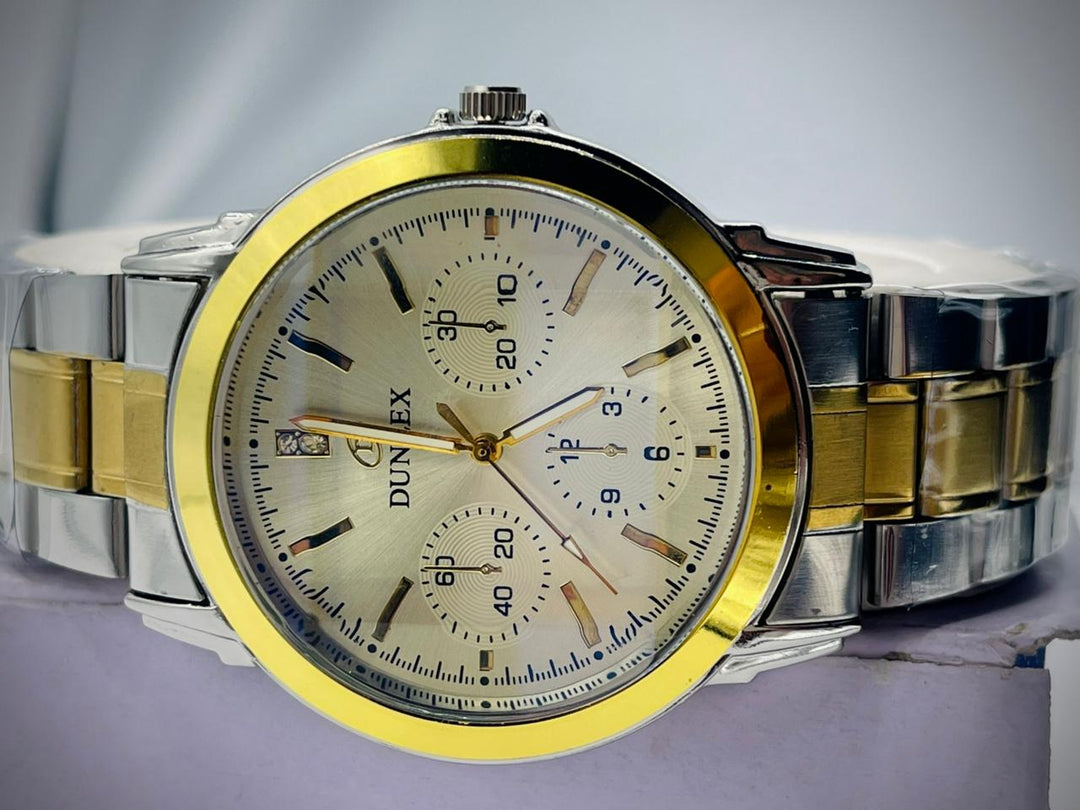 DUNLEX Watch For Men's Water resistant & Steel Back
