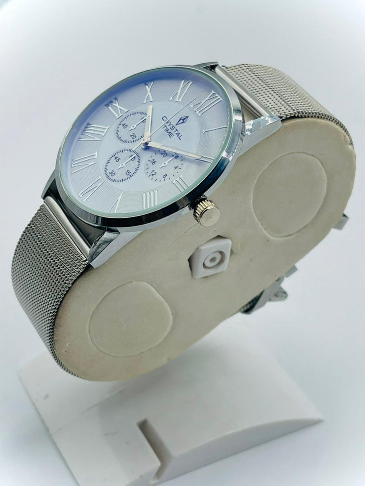 CRYSTALTIME Watch For Men's Water resistant & Steel Back