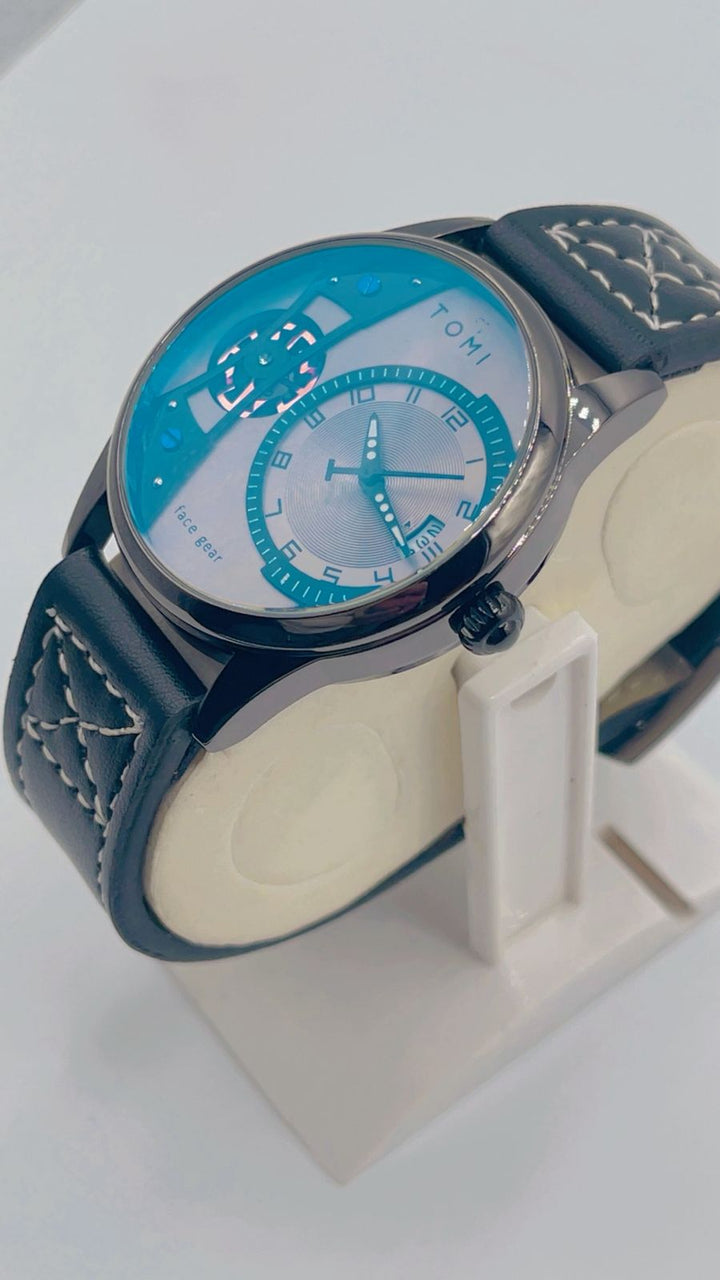 Steel back water resistant leather strap
