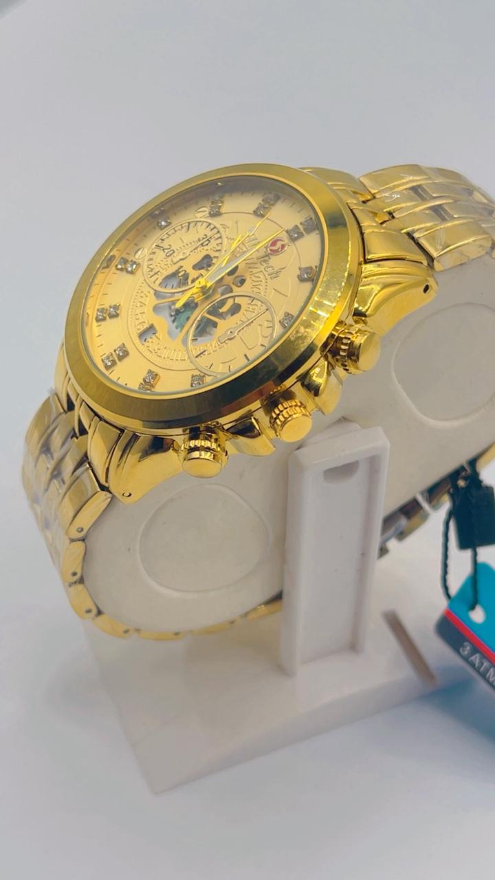 WATCH Steal back water resistant and golden chain