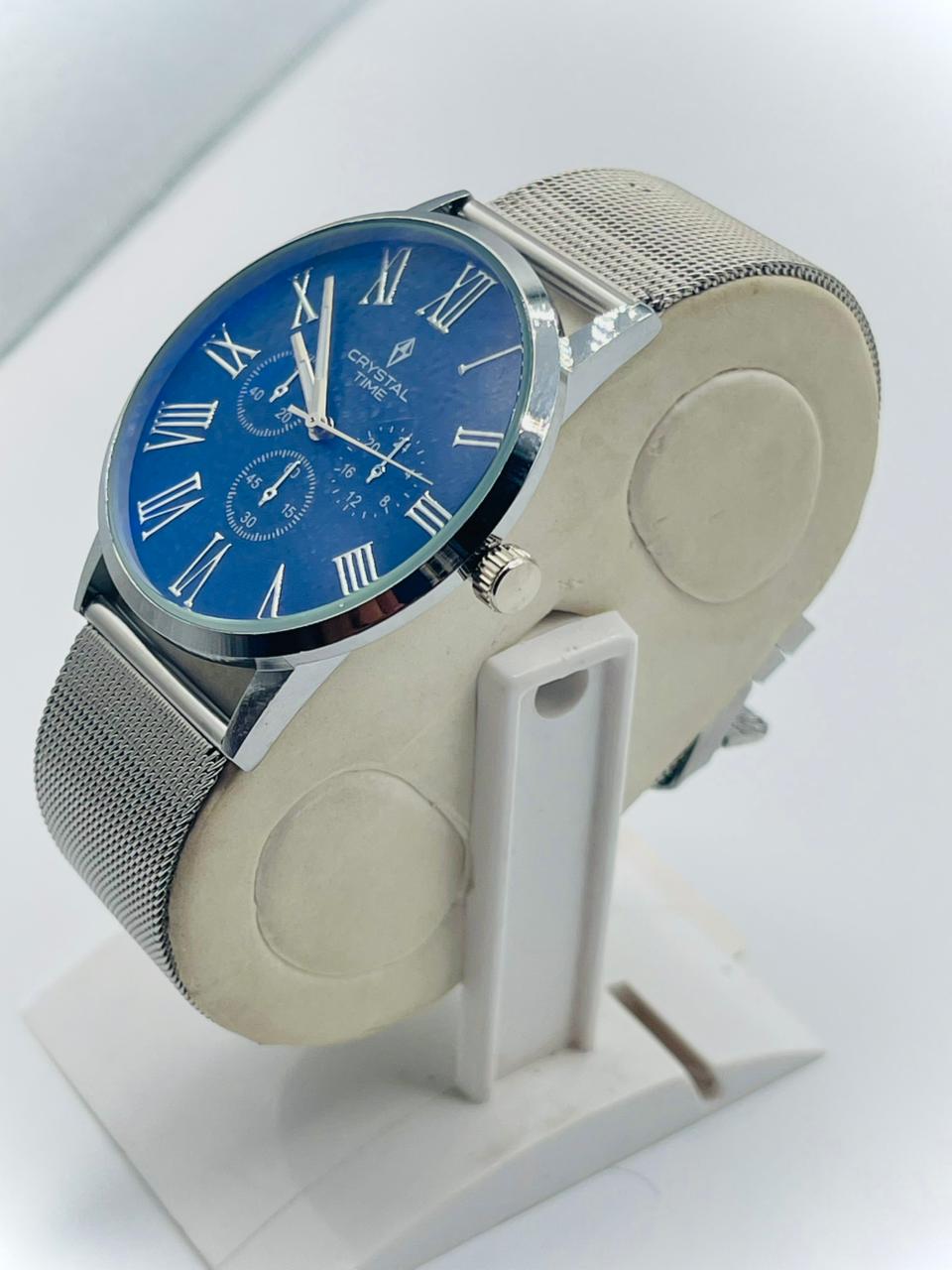 CRYSTALTIME Watch For Men's Water resistant & Steel Back