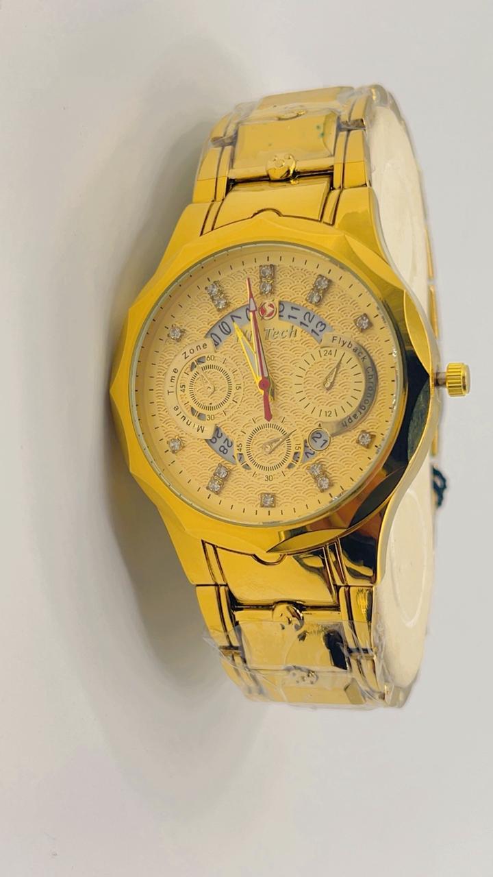 WATCH Steal back water resistant and golden chain