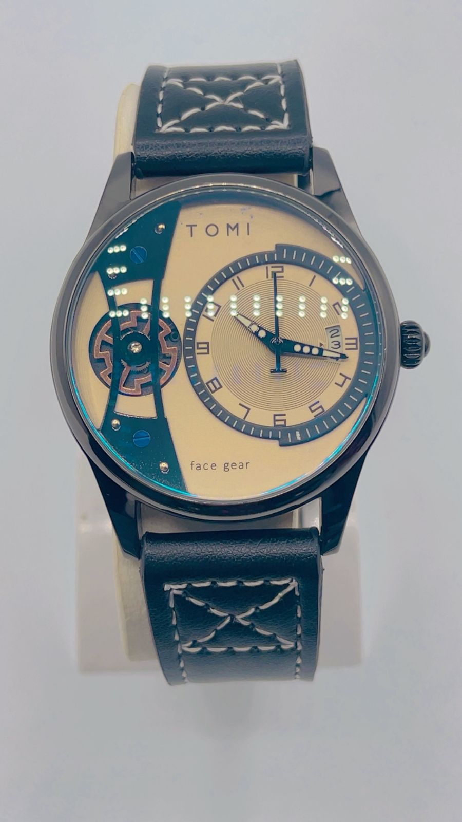 Steel back water resistant leather strap