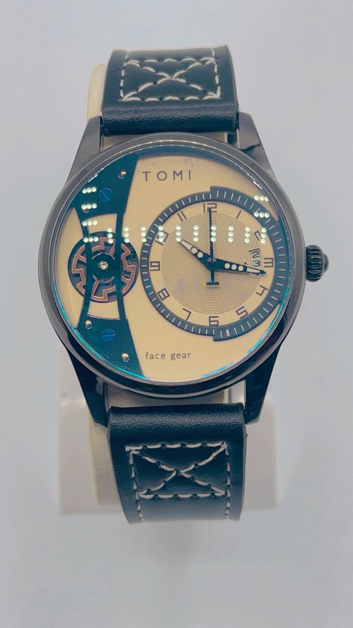 Steel back water resistant leather strap