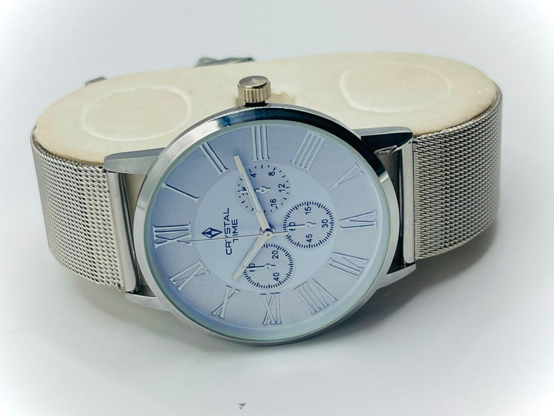 CRYSTALTIME Watch For Men's Water resistant & Steel Back