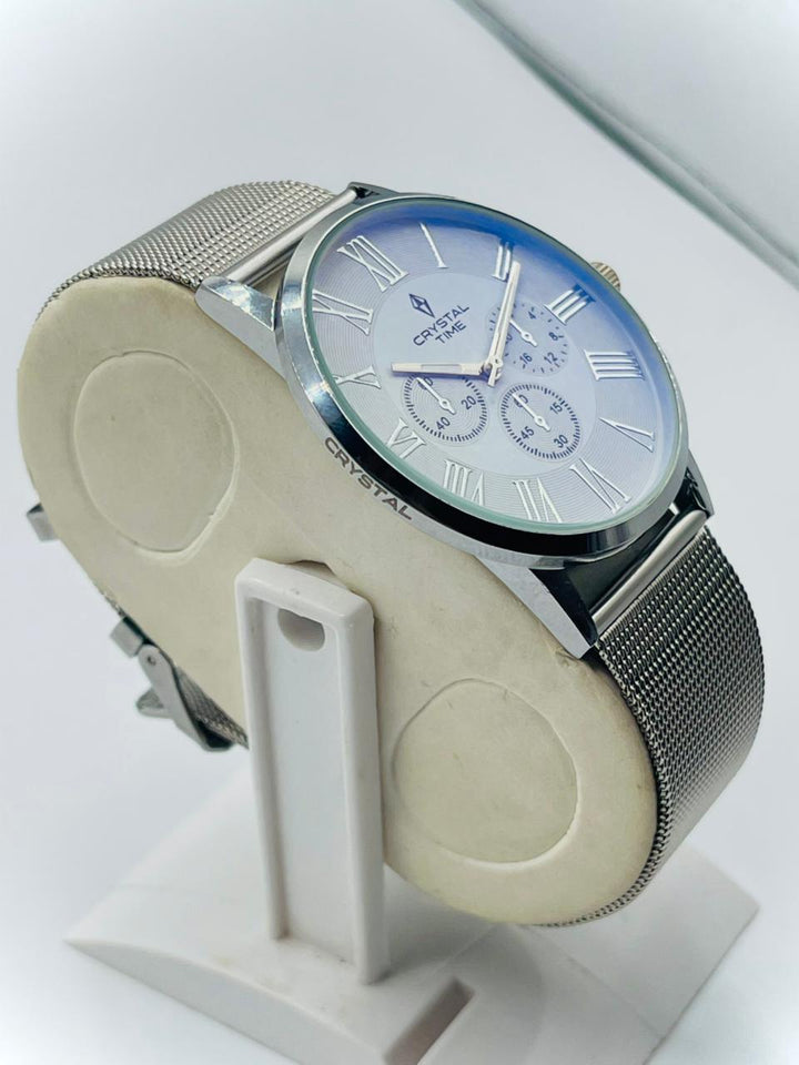 CRYSTALTIME Watch For Men's Water resistant & Steel Back