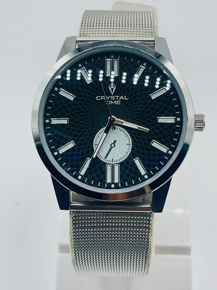 CRYSTALTIME Watch For Men's Water resistant & Steel Back