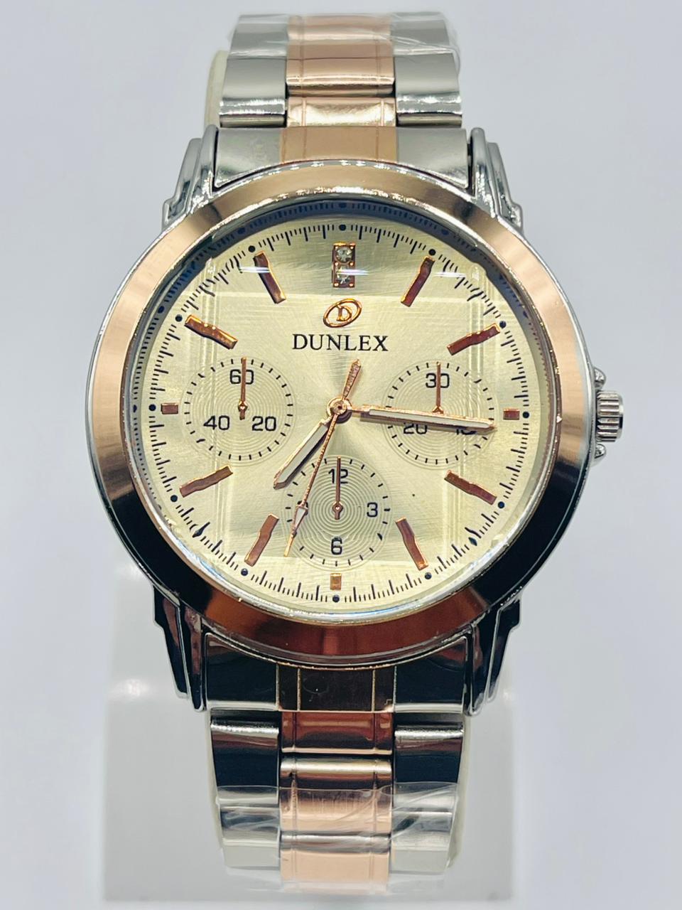 DUNLEX Watch For Men's Water resistant & Steel Back