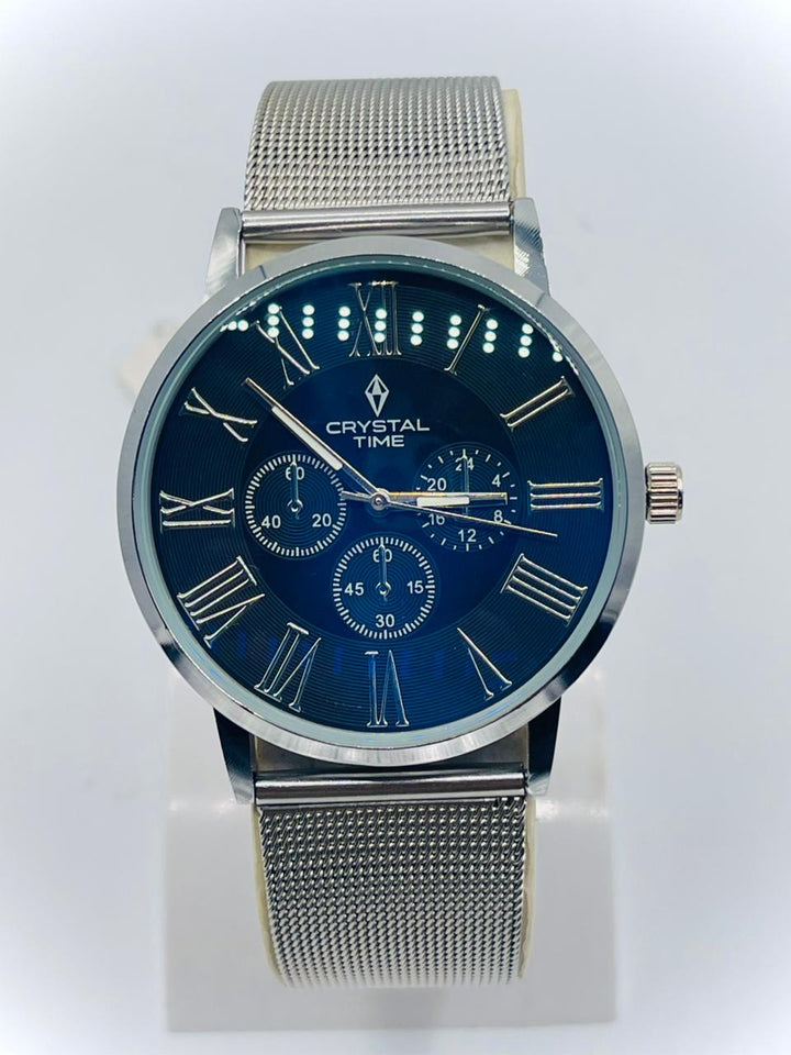 CRYSTALTIME Watch For Men's Water resistant & Steel Back